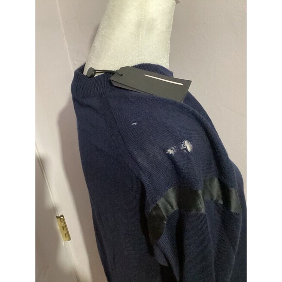 Rag & Bone Sadie Merino Wool & Silk Long Sleeve Shift Mini Dress Navy Blue S - Picture 7 of 14